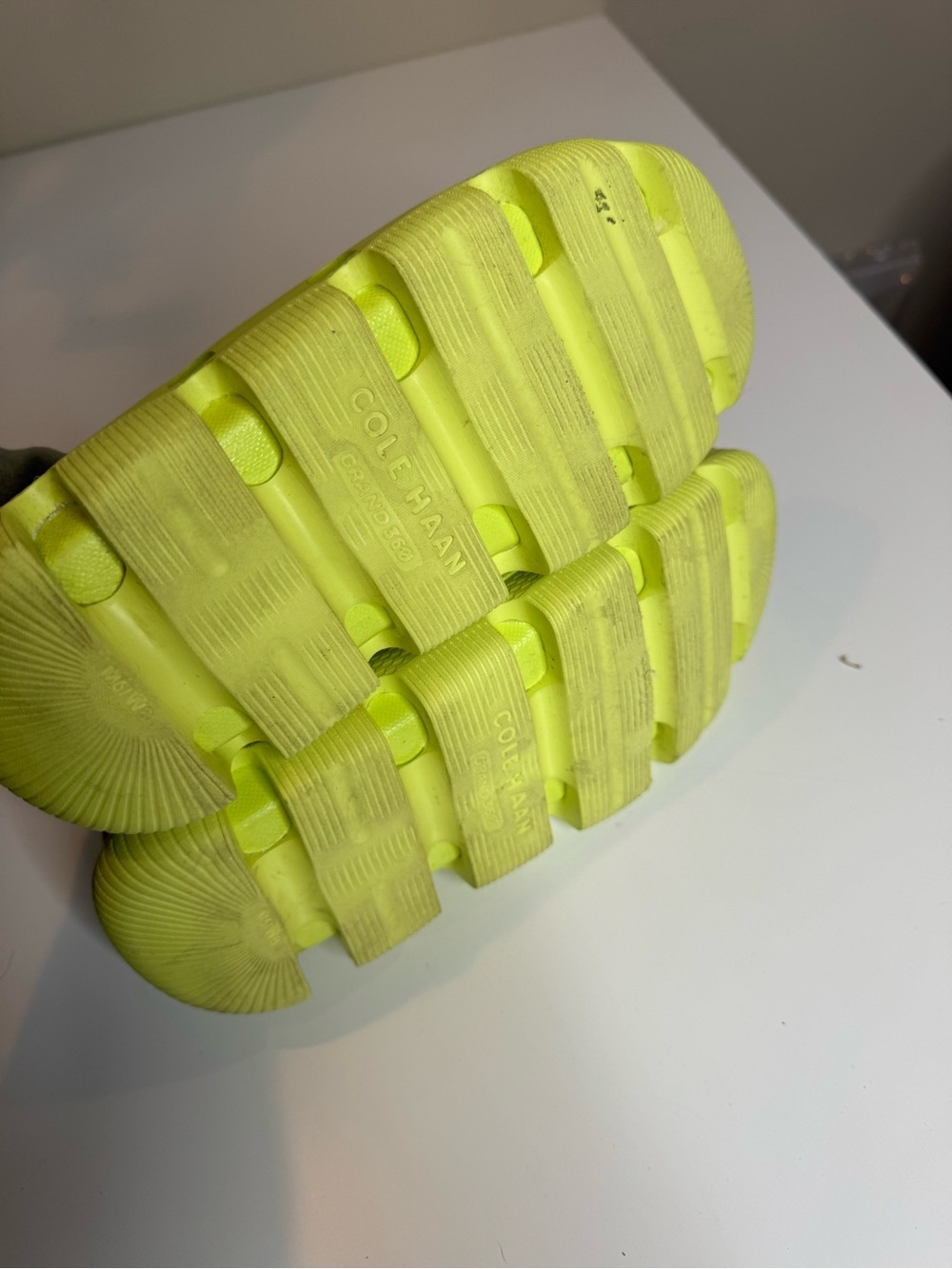 Cole Haan 4.Zerogrand All Day Shoes size 8 Sunny Lime Chunky Platform Loafer - Picture 5 of 8